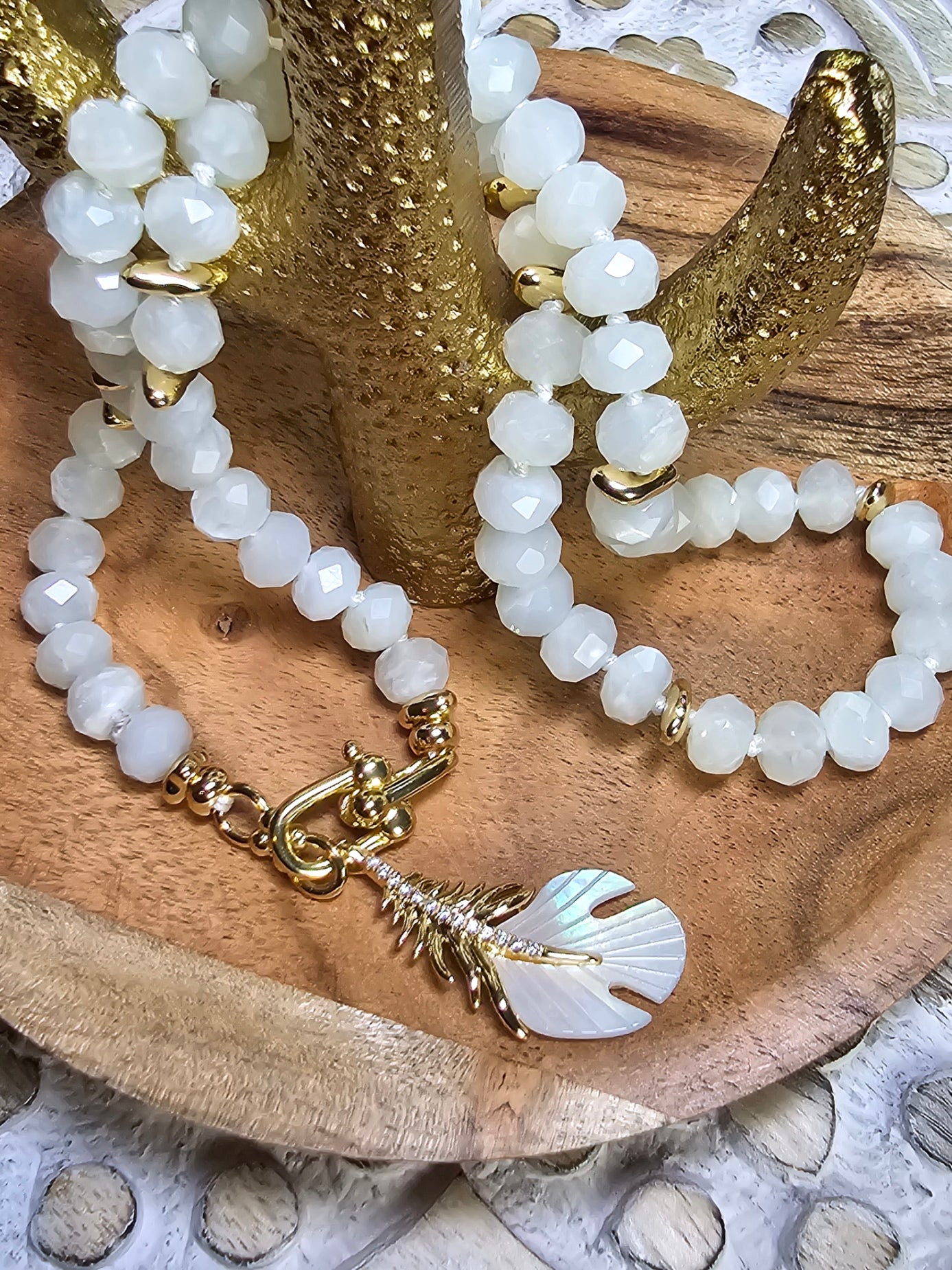 Faceted Moonstone Necklace