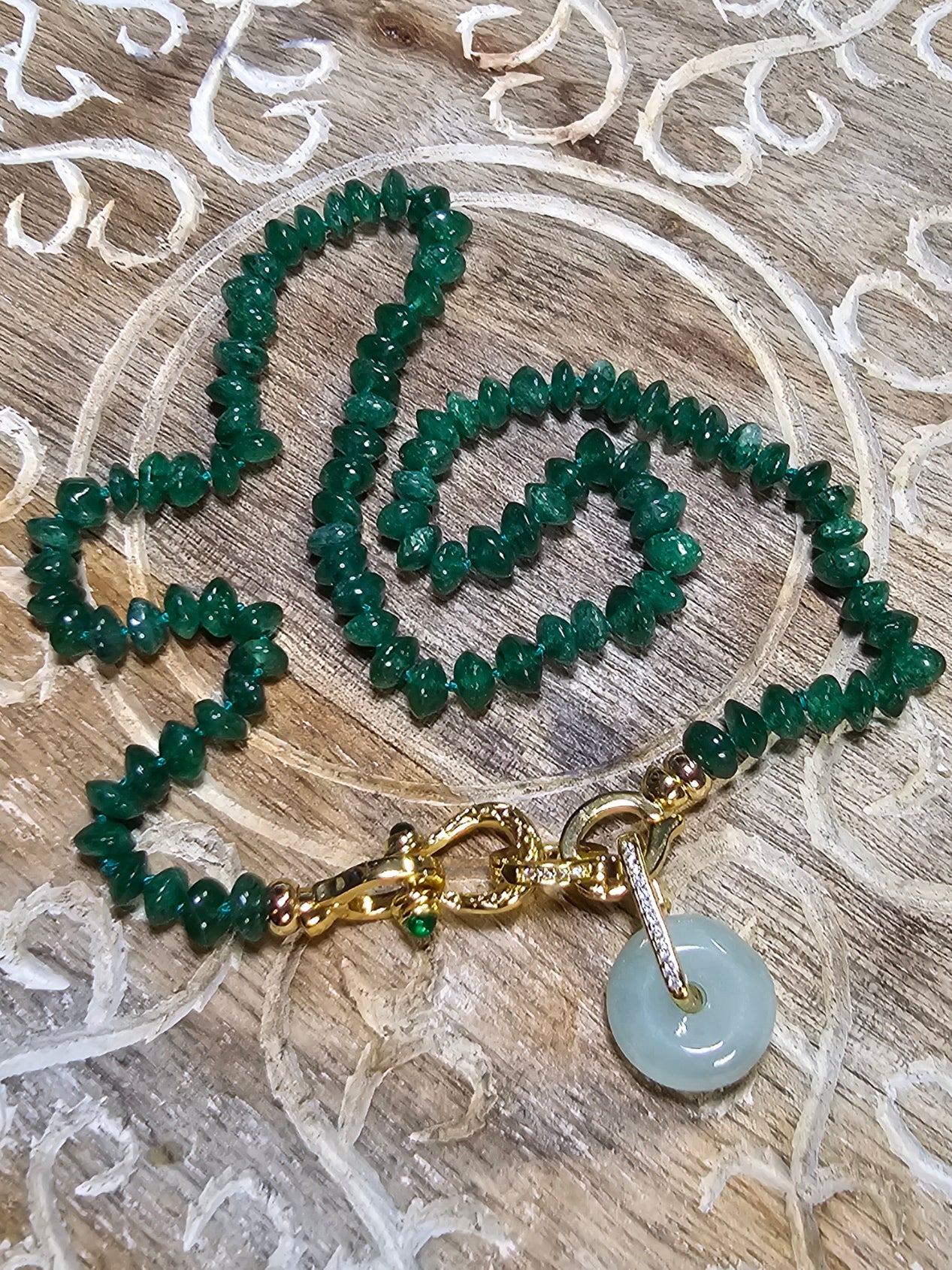 Enchanting Emerald & Jade Harmony Necklace