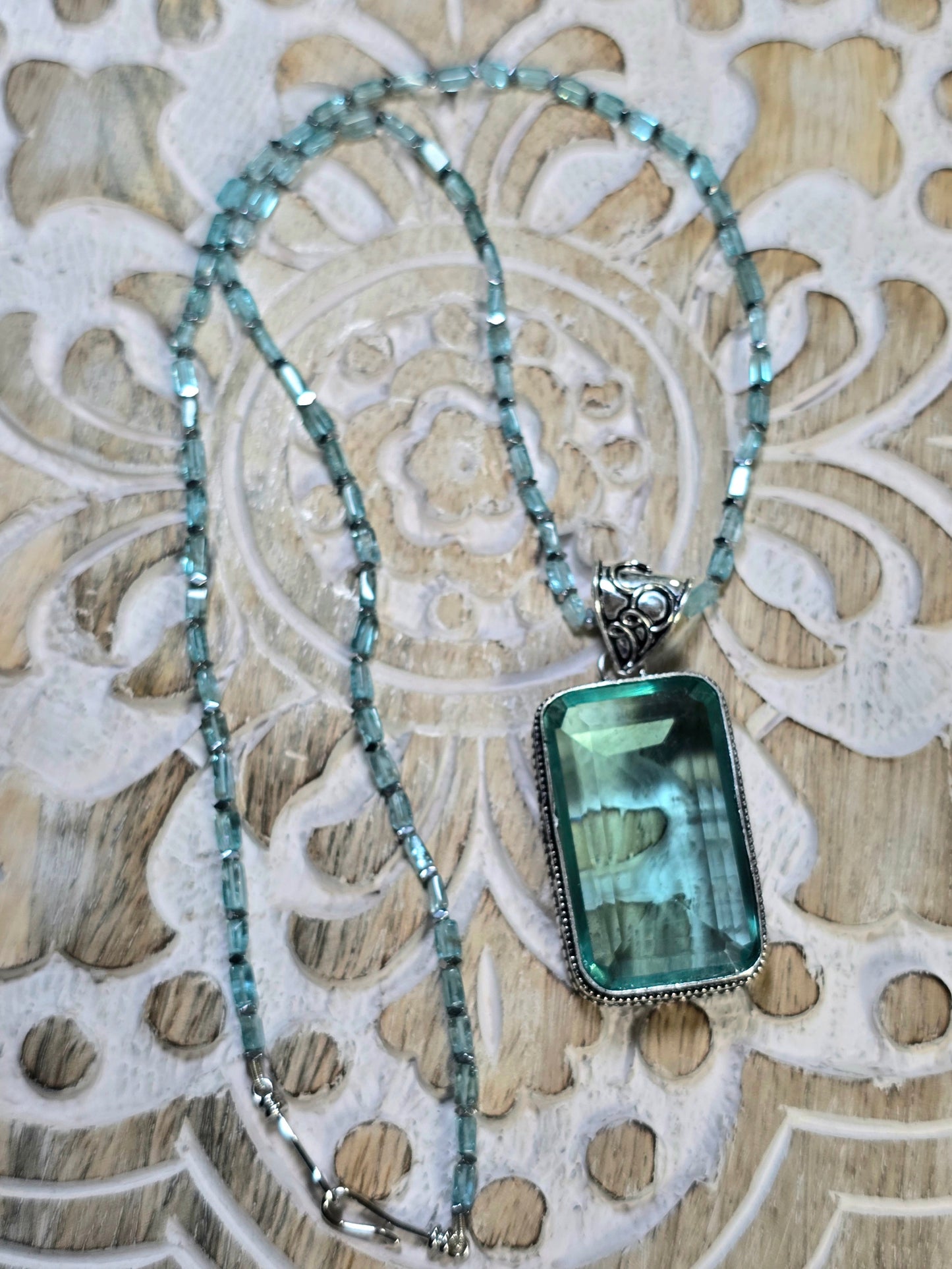 Aquamarine Gemstone Necklace