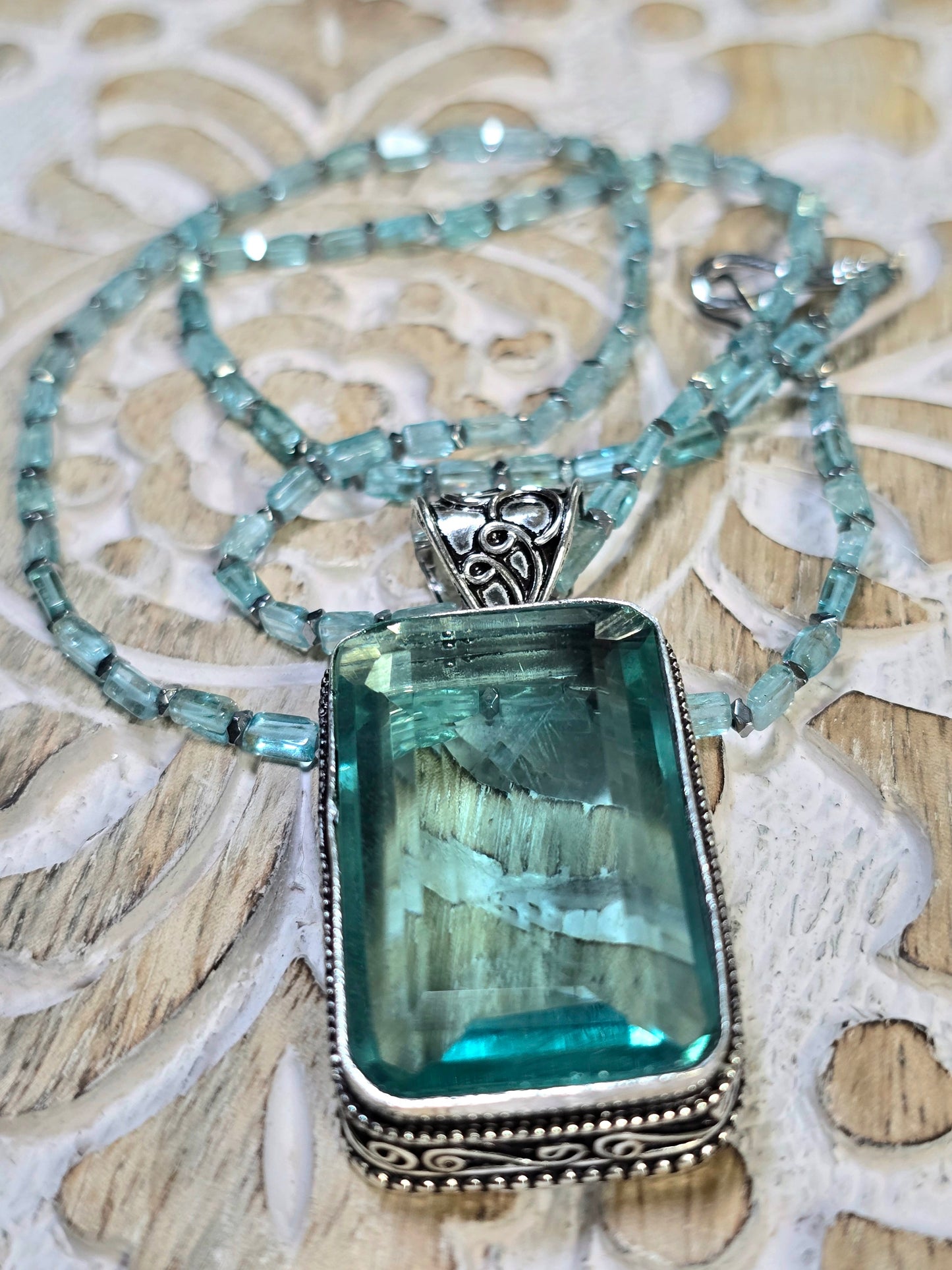 Aquamarine Gemstone Necklace