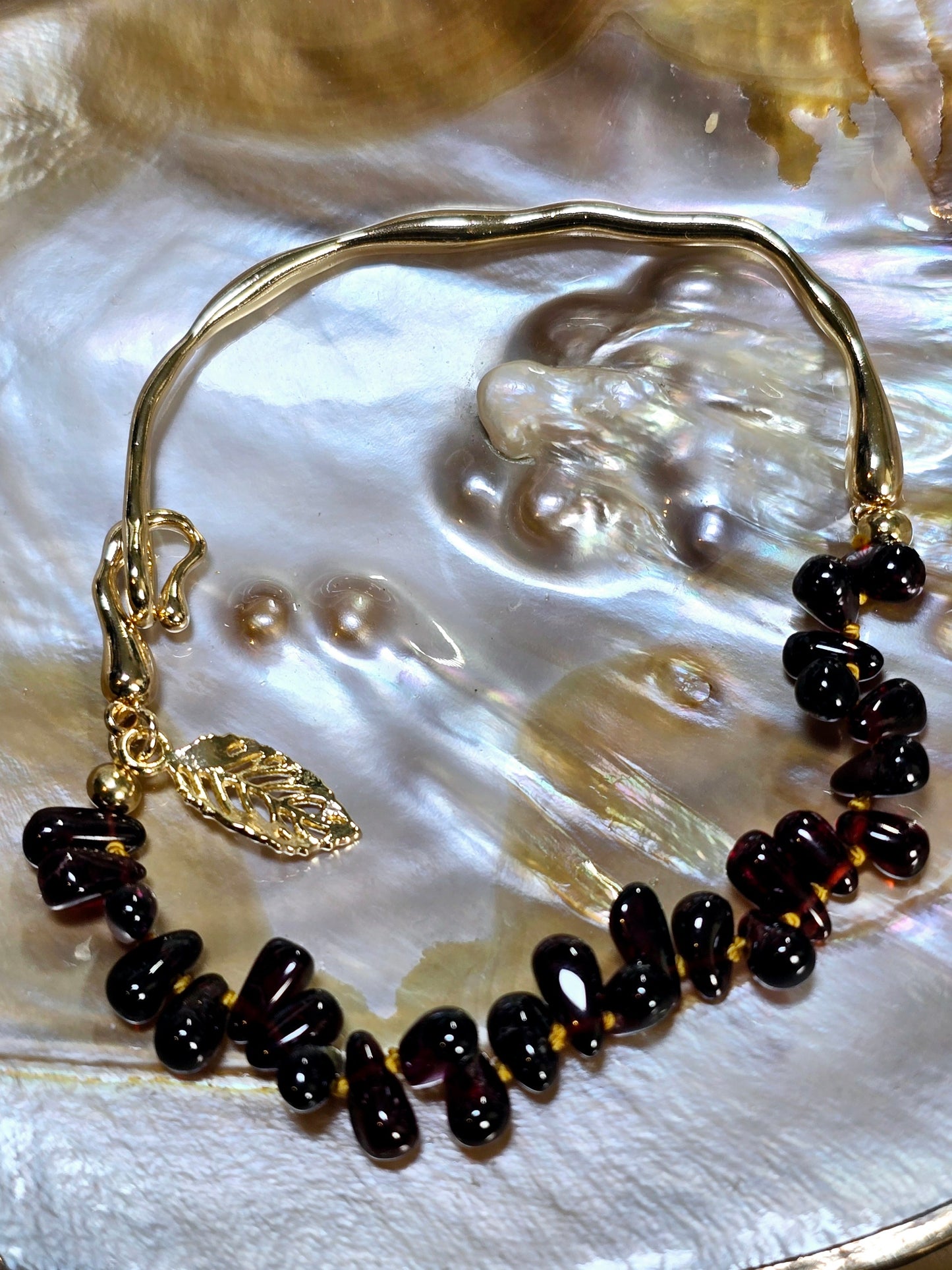 Cuff Gemstone & Pearl Bracelets