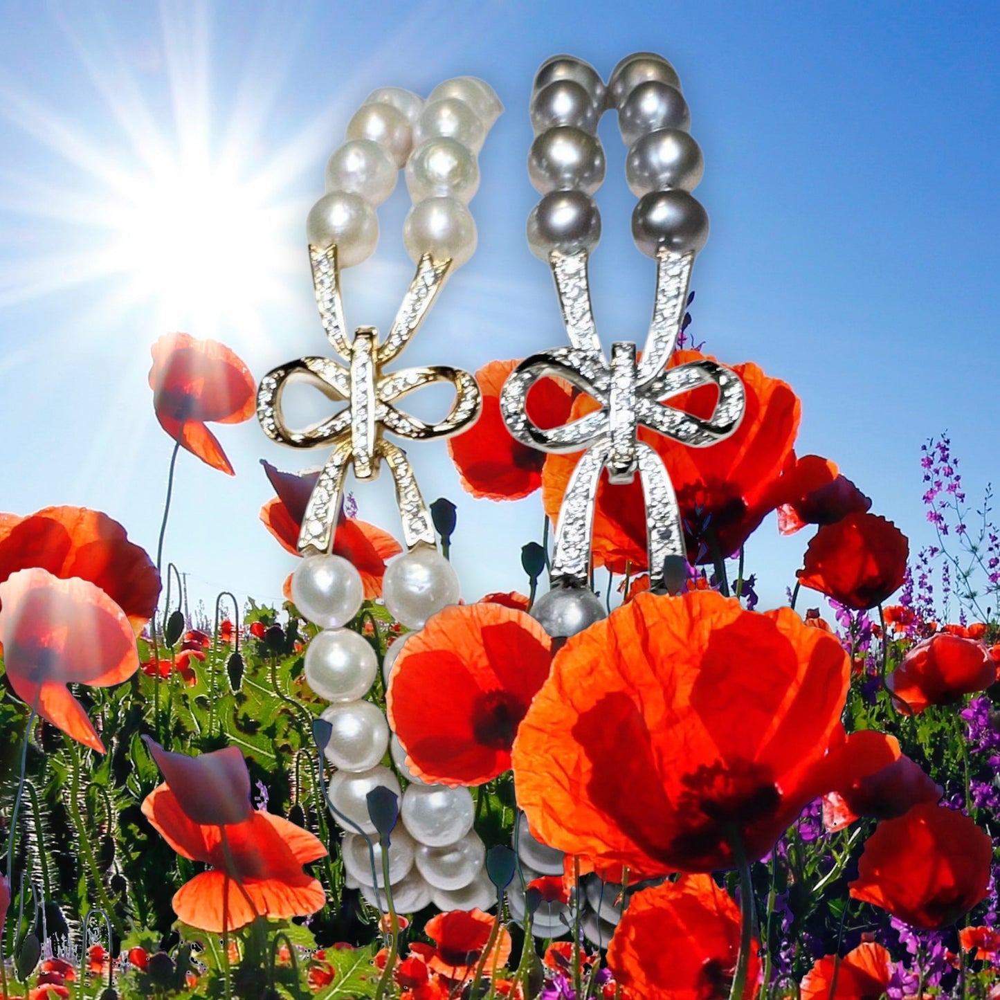 Handknotted Pearl Bowtie Clasp Bracelet