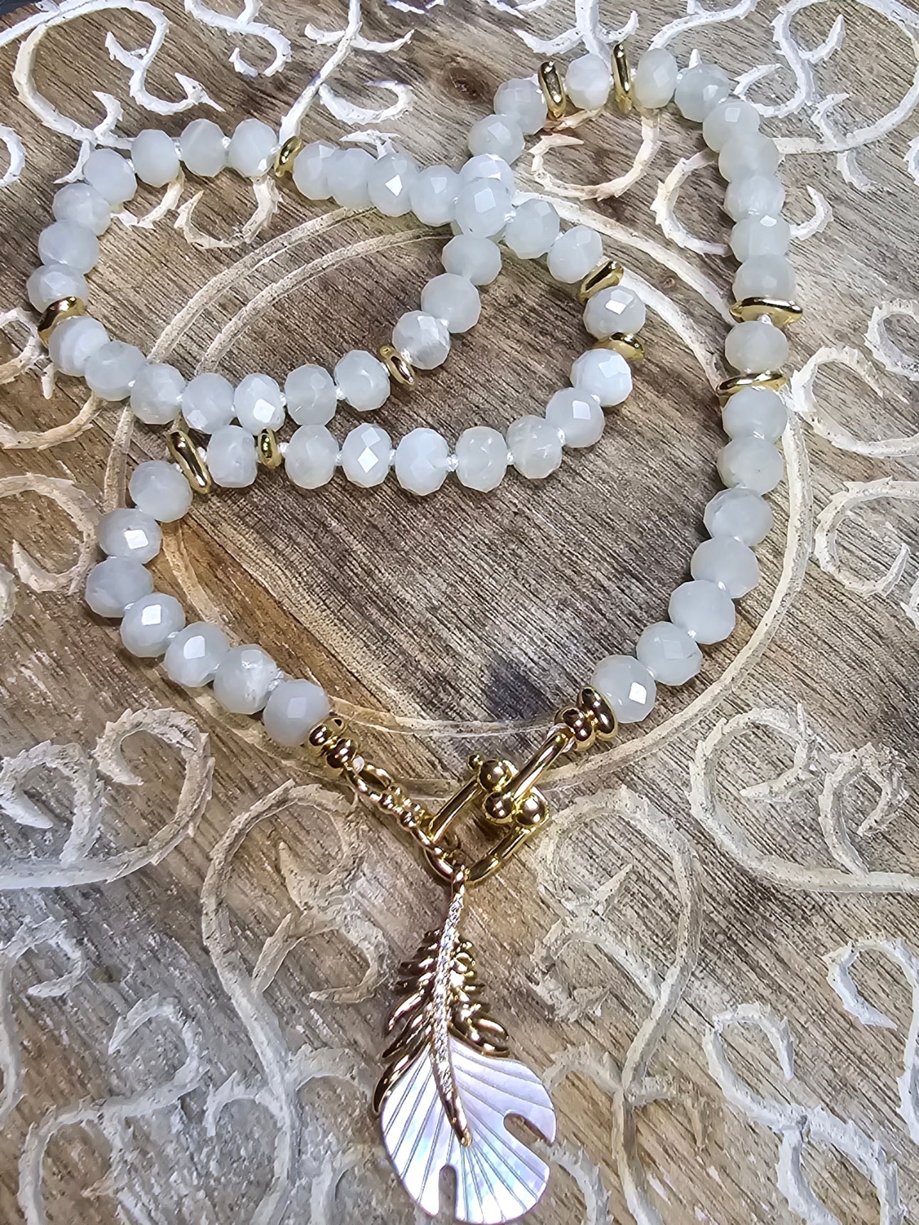 Faceted Moonstone Necklace