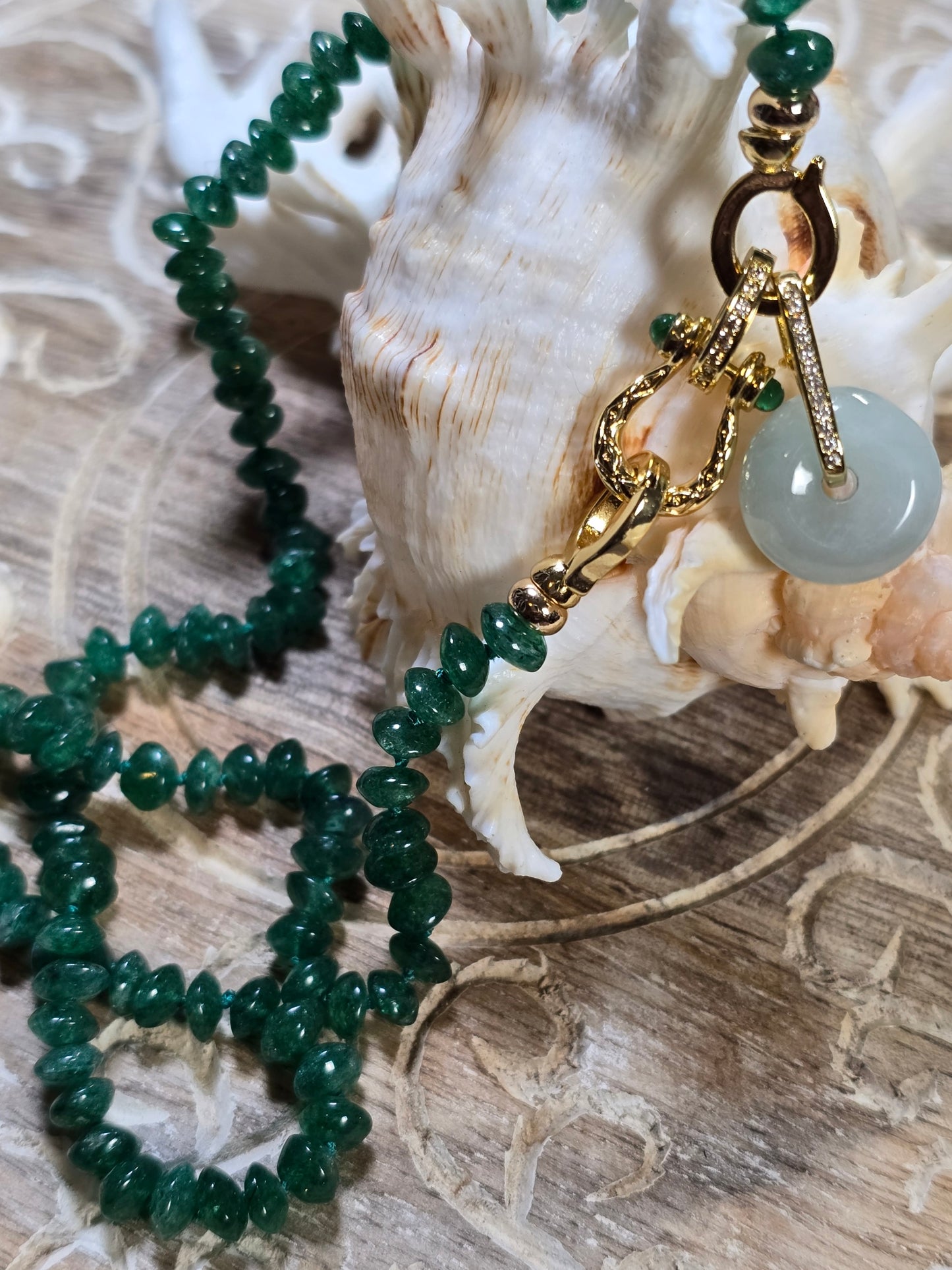 Enchanting Emerald & Jade Harmony Necklace