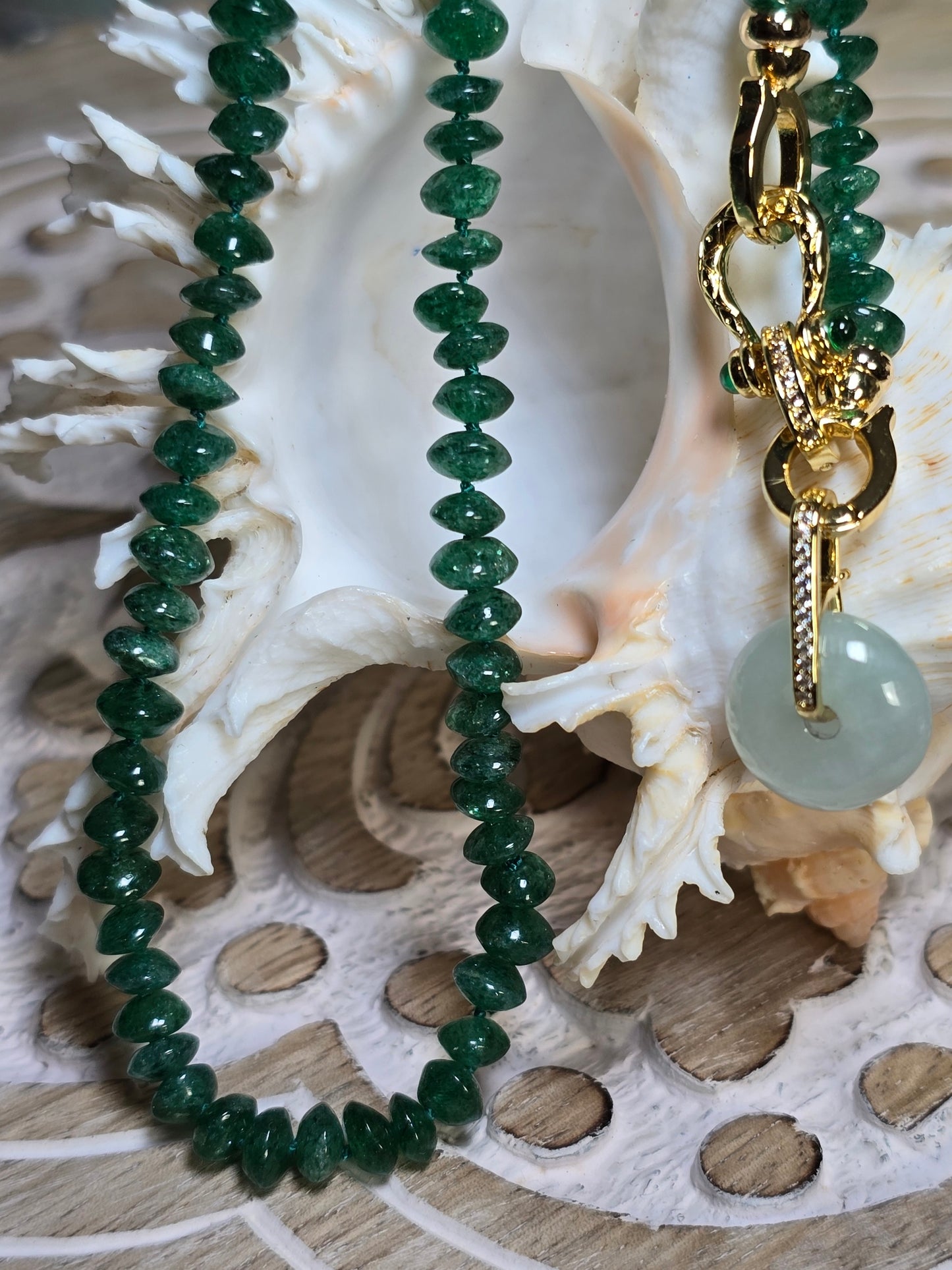 Enchanting Emerald & Jade Harmony Necklace