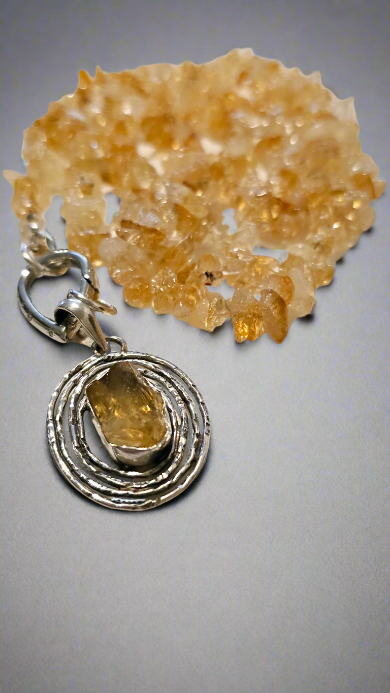 Citrine Necklace and Pendant