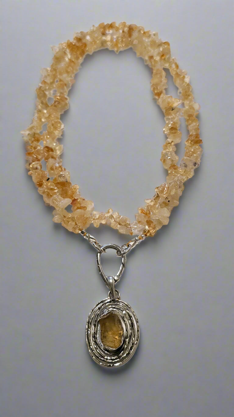 Citrine Necklace and Pendant