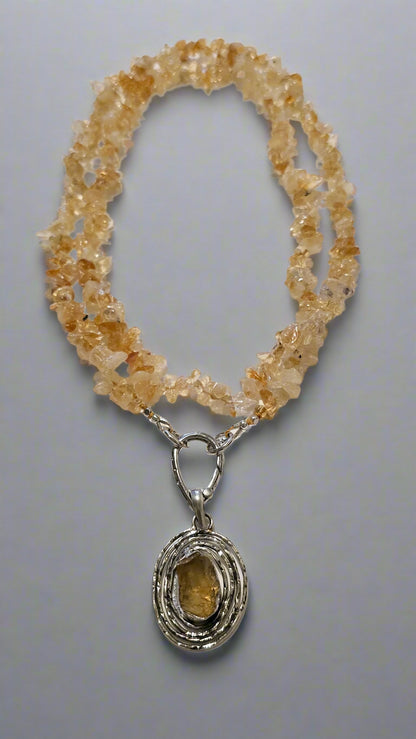 Citrine Necklace and Pendant