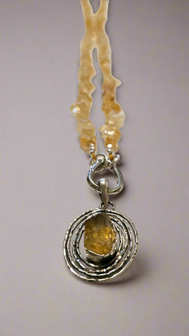 Citrine Necklace and Pendant