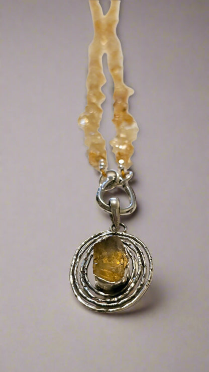 Citrine Necklace and Pendant
