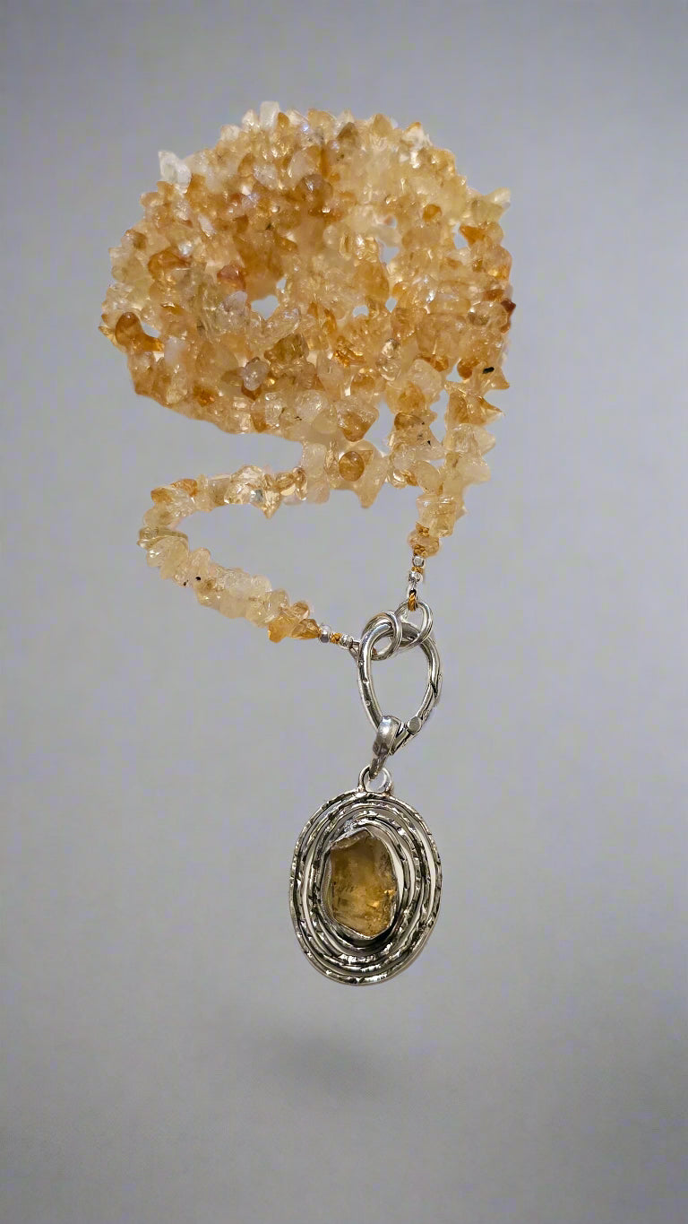 Citrine Necklace and Pendant