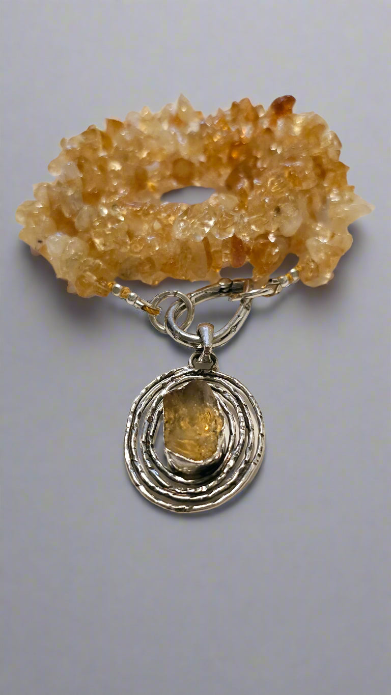 Citrine Necklace and Pendant