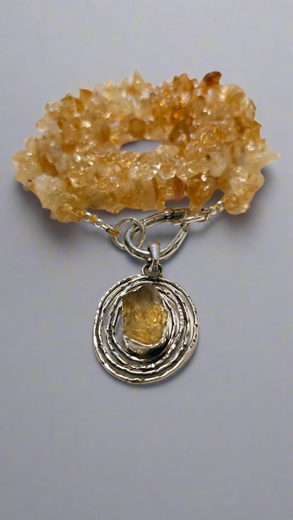 Citrine Necklace and Pendant