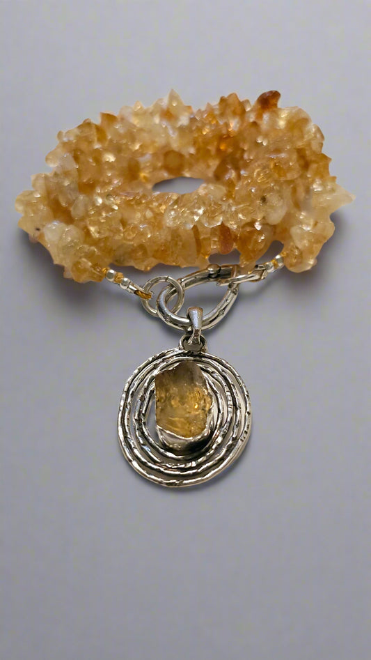 Citrine Necklace and Pendant