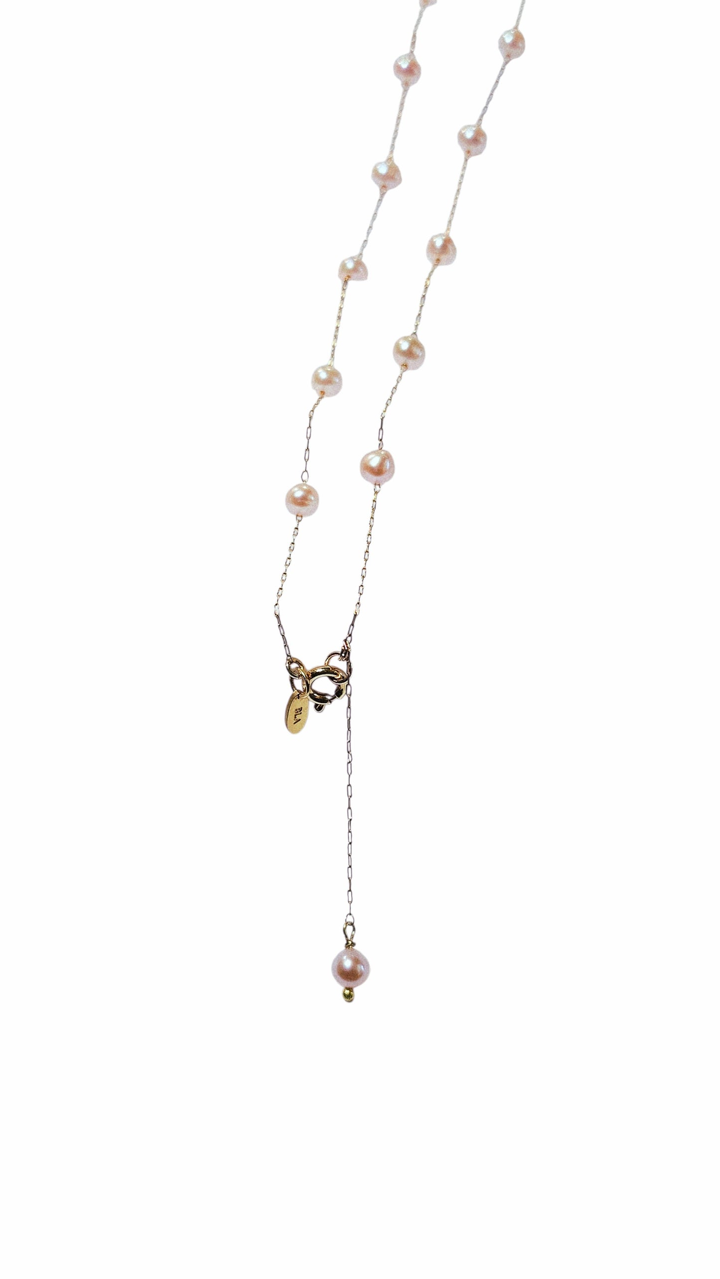 Blush Pink Pearl Necklace