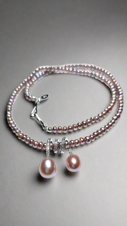 Swirl Pearl Pendant Necklace