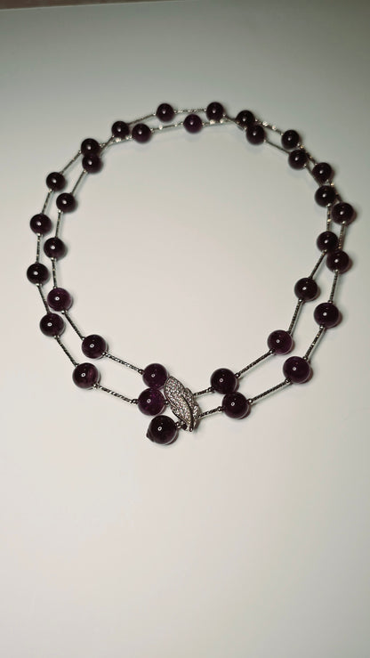 Adjustable Amethyst Necklace