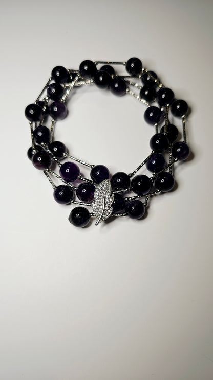 Adjustable Amethyst Necklace
