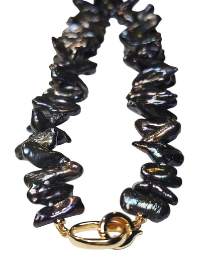 Iridescent Keshi Pearl Necklace