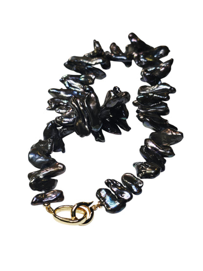 Iridescent Keshi Pearl Necklace