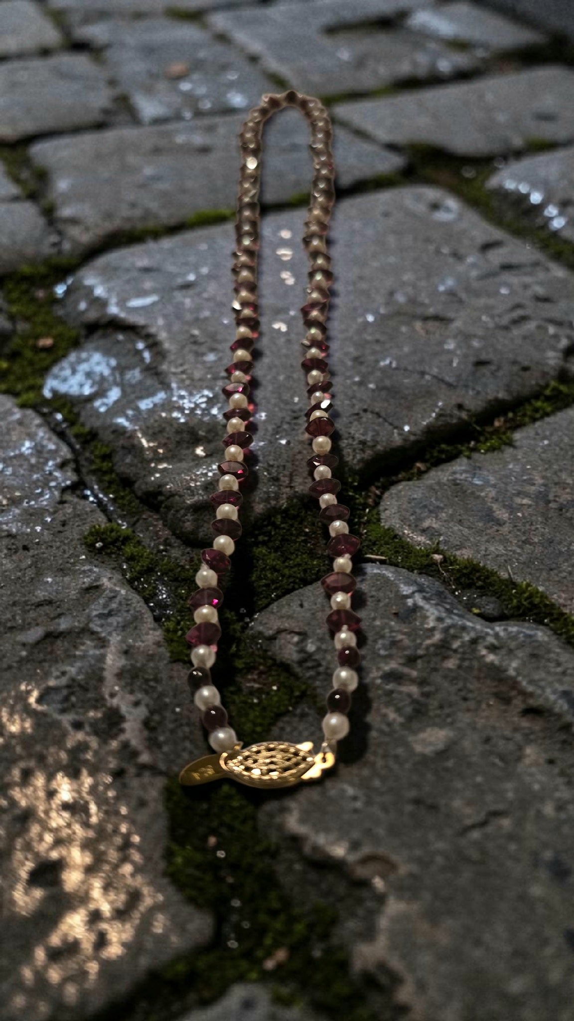 Genuine Garnet & Freshwater Pearls