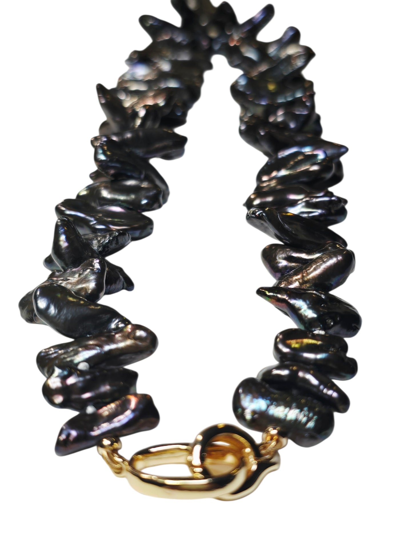 Iridescent Keshi Pearl Necklace
