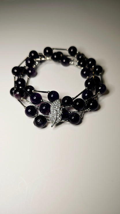 Adjustable Amethyst Necklace